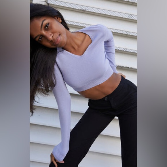 John Galt Cropped Sweater - Picture 2 of 4